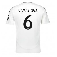 Fotballdrakt Herre Real Madrid Eduardo Camavinga #6 Hjemmedrakt 2024-25 Kortermet